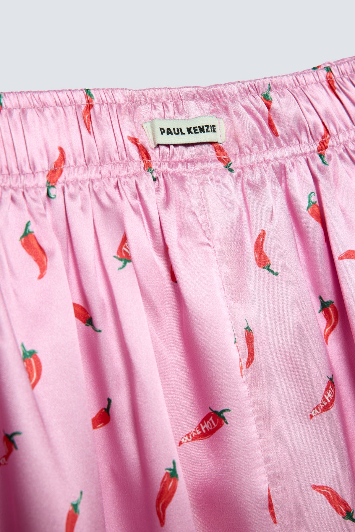 Desenli Kadın Saten Şort - Silky Chili