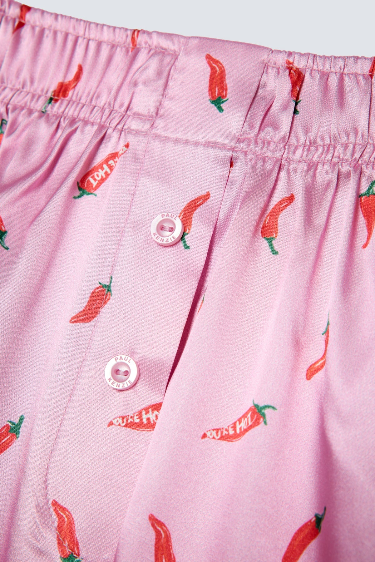 Desenli Kadın Saten Şort - Silky Chili