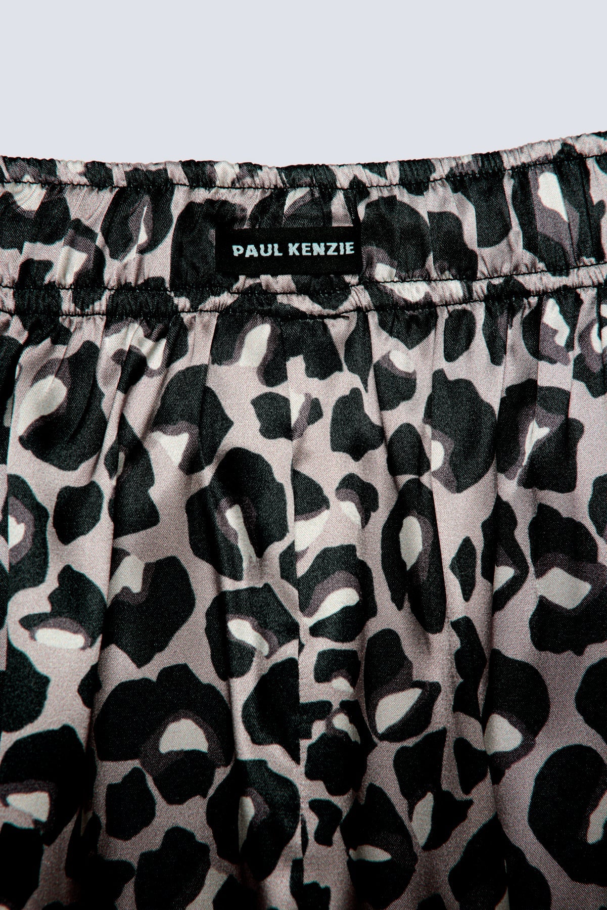 Desenli Kadın Saten Şort - Silky Leopard
