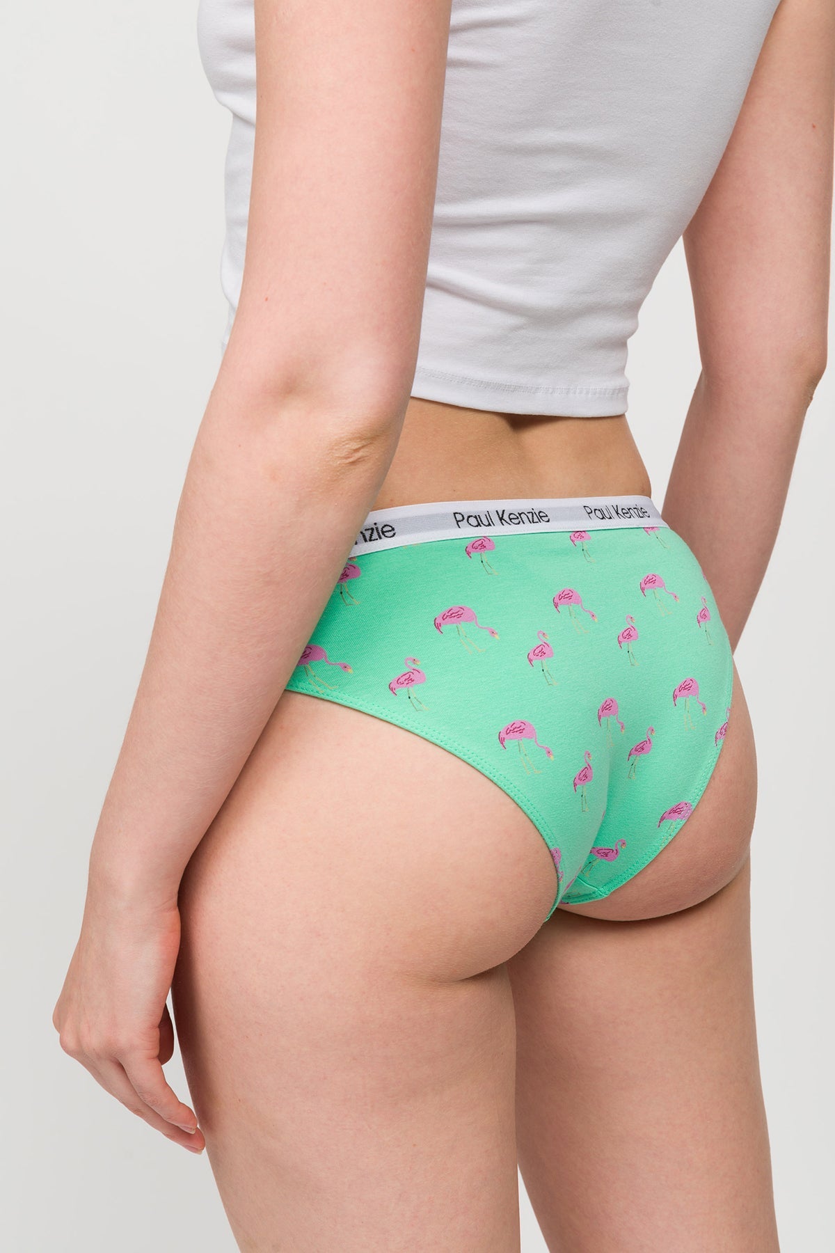 Paul Kenzie-Desenli Kadın Slip Külot Couple Collection Pink Birdy-Slip Külot-5-Milagron.com