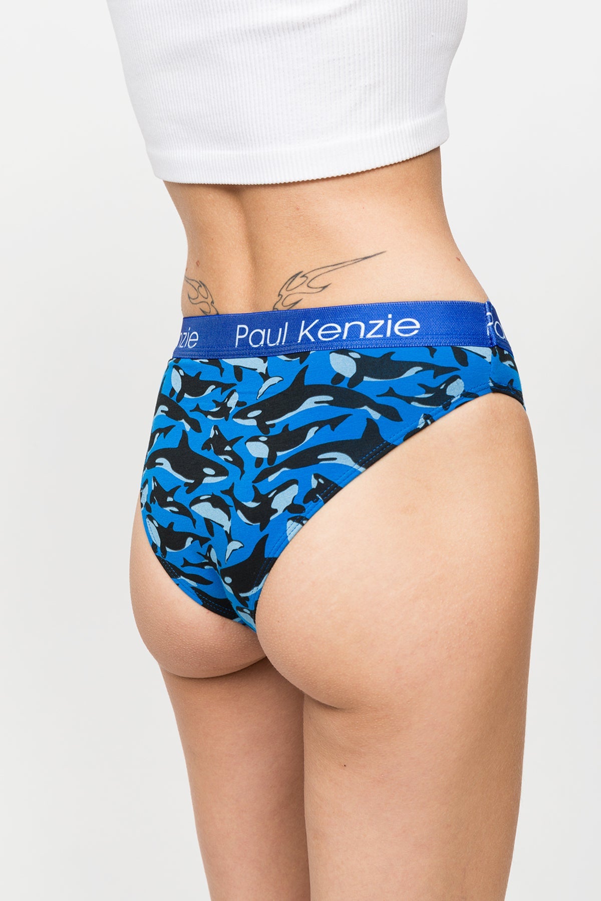 Paul Kenzie-Desenli Kadın Slip Külot – Eco Characters – Oh Whale-Slip Külot-6-Milagron.com