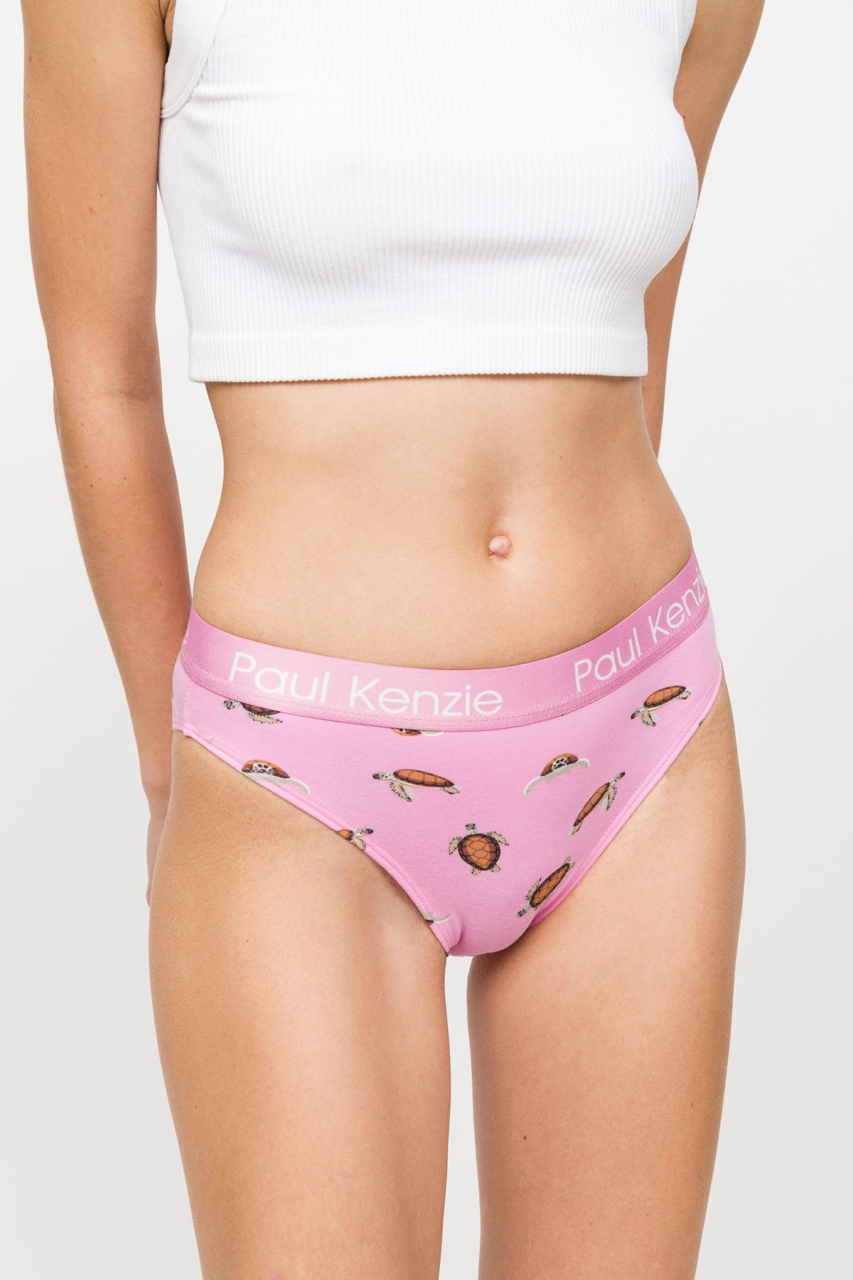 Paul Kenzie-Desenli Kadın Slip Külot – Eco Characters – Turtley-Slip Külot-5-Milagron.com