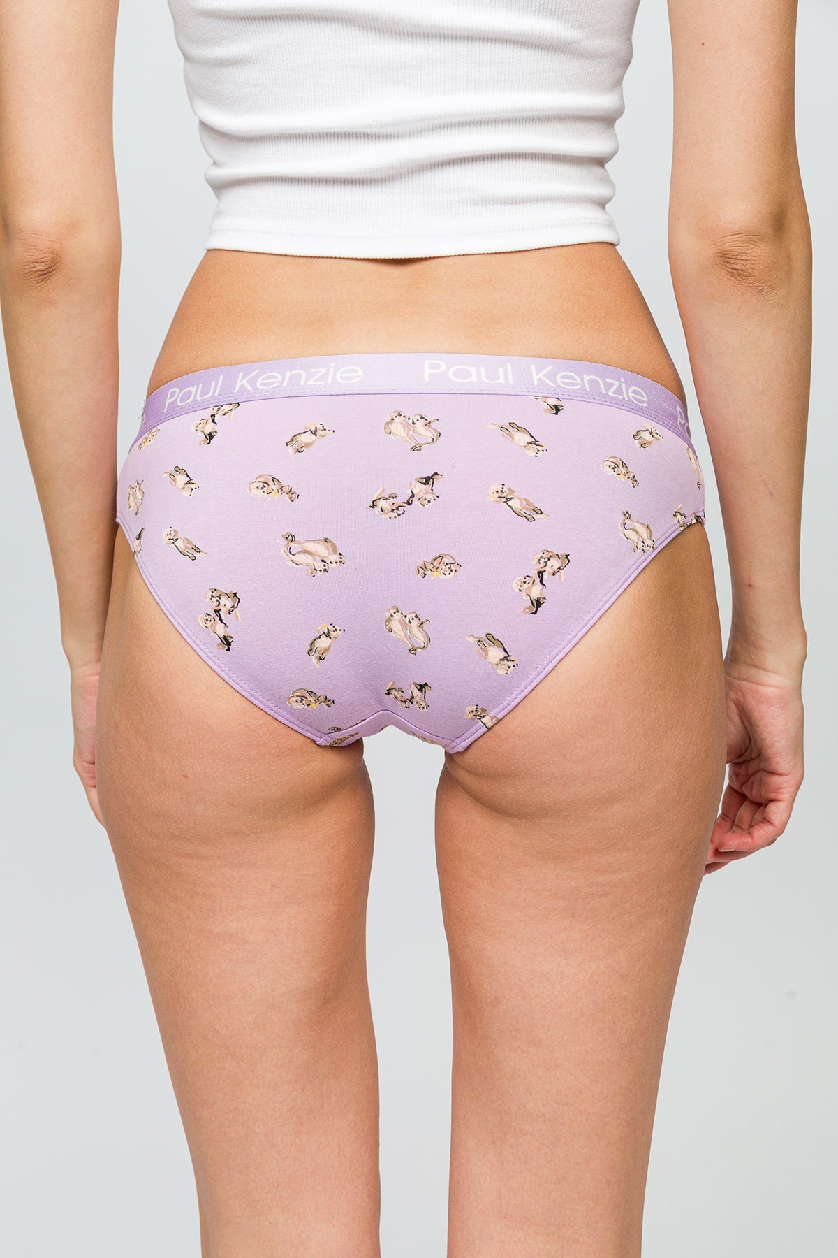 Paul Kenzie-Desenli Kadın Slip Külot Otter-7-Milagron.com