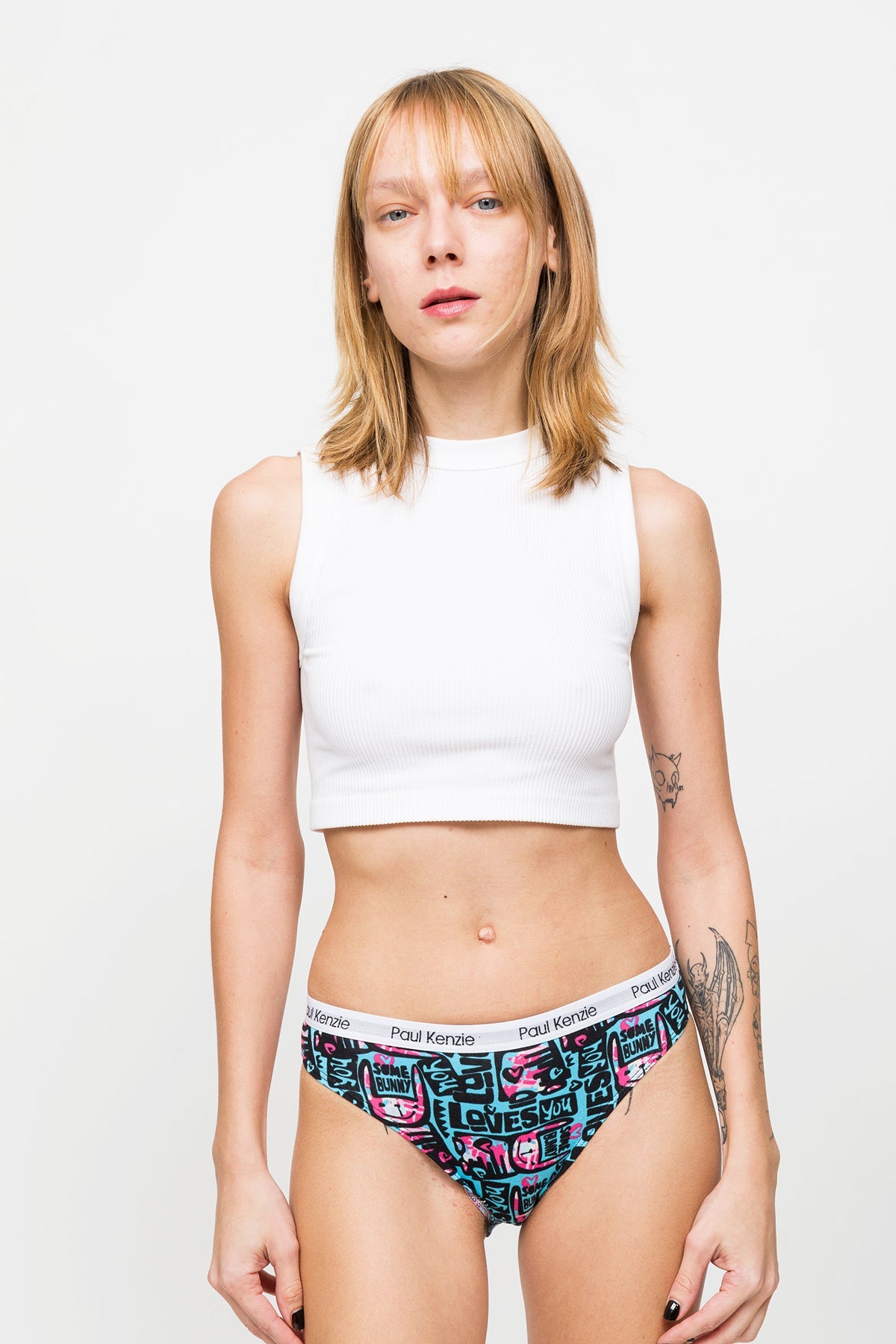 Paul Kenzie-Desenli Kadın Slip Külot – Unique Effect – Love Bunny-Slip Külot-4-Milagron.com