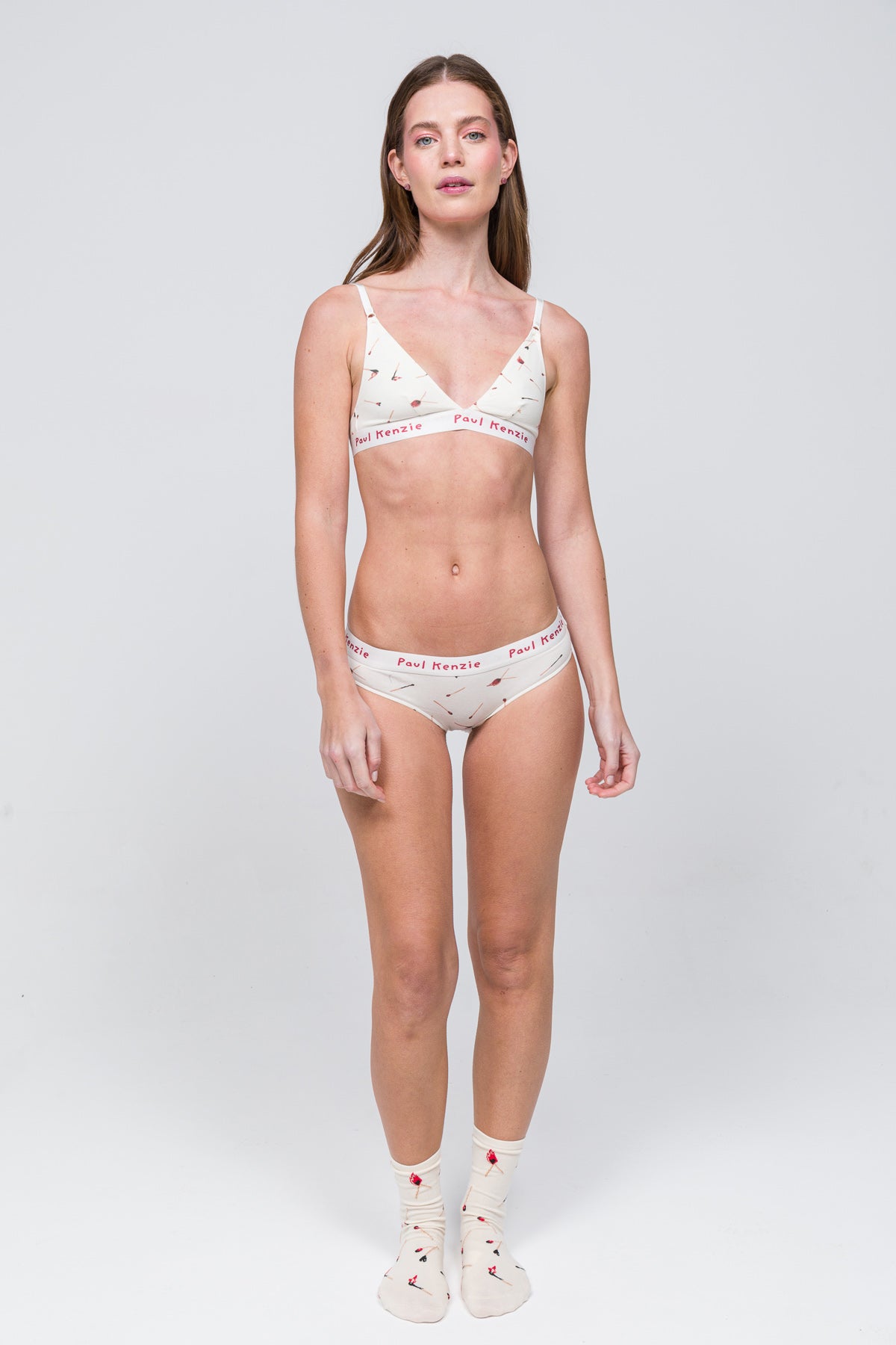 Paul Kenzie-Desenli Kadın Slip Külot Valentine Collection Perfect Match-3-Milagron.com