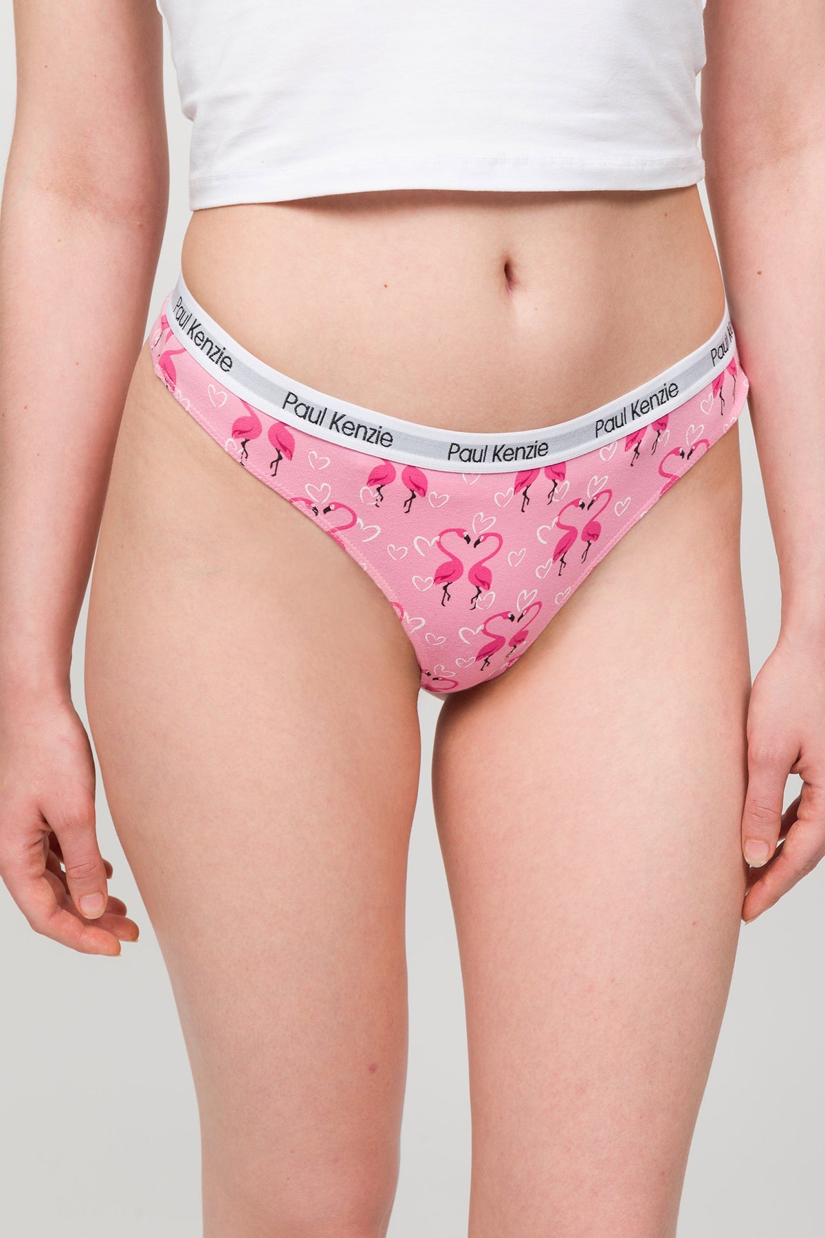 Paul Kenzie-Desenli Kadın String Külot Couple Collection Flovemingo-String-4-Milagron.com