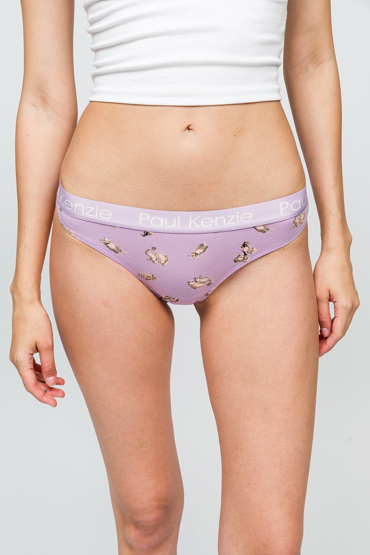 Paul Kenzie-Desenli Kadın String Külot Otter-5-Milagron.com