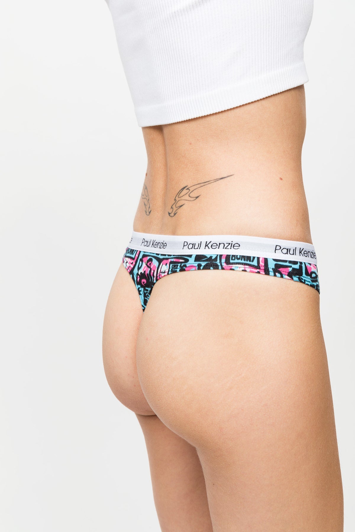 Paul Kenzie-Desenli Kadın String Külot – Unique Effect – Love Bunny-String-7-Milagron.com