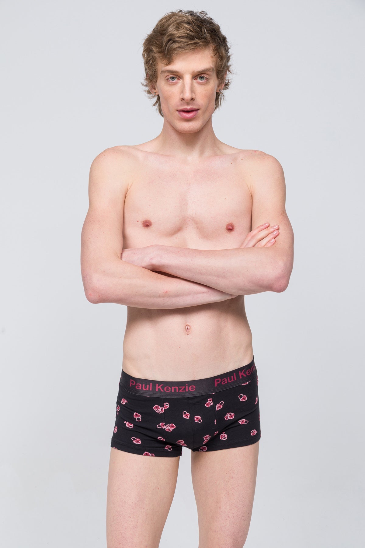 Paul Kenzie-Desenli Trunk Boxer Valentine Collection Lovelock-4-Milagron.com
