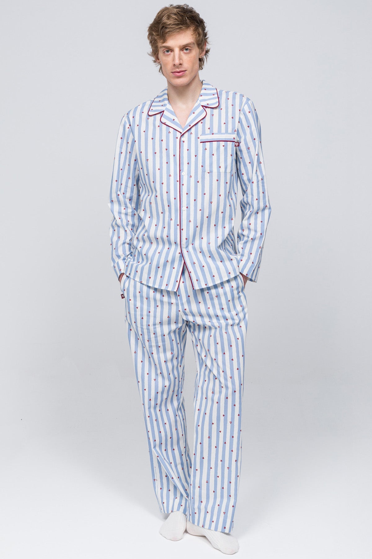 Paul Kenzie-Erkek Pijama üstü Valentine Collection Love On Line-3-Milagron.com