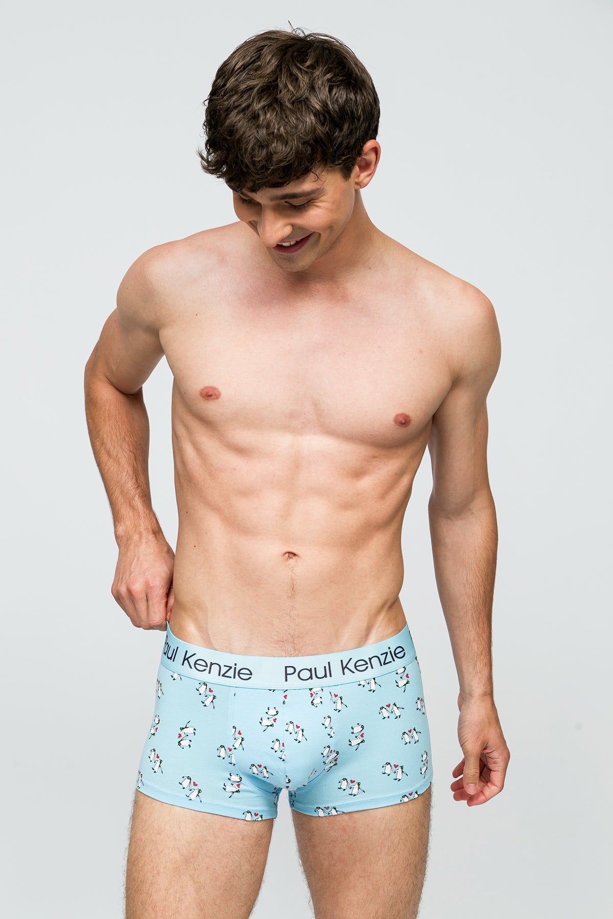 Paul Kenzie-Erkek Trunk Boxer Penguin Love-Boxer-4-Milagron.com