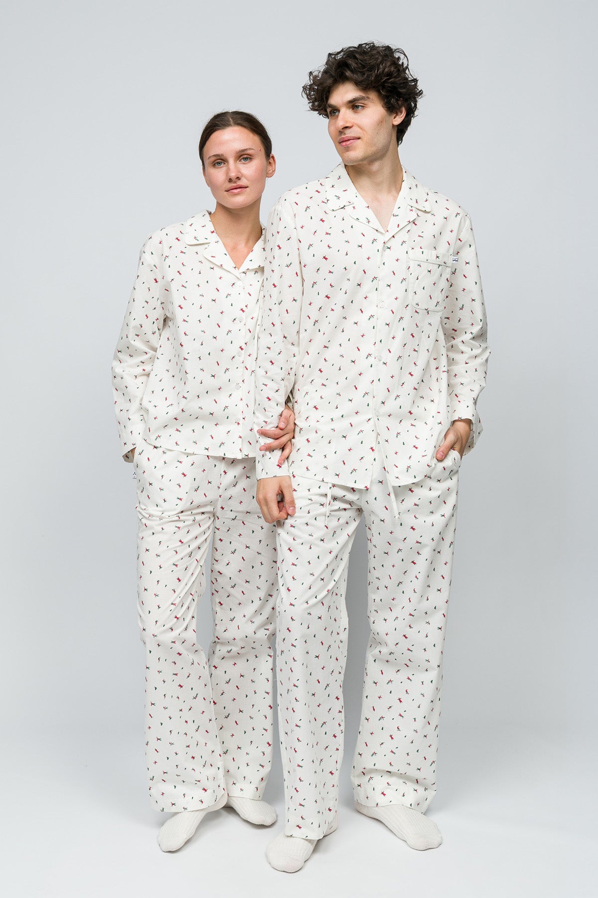 Paul Kenzie-Holiday Christmas Pijama Couple-1-Milagron.com
