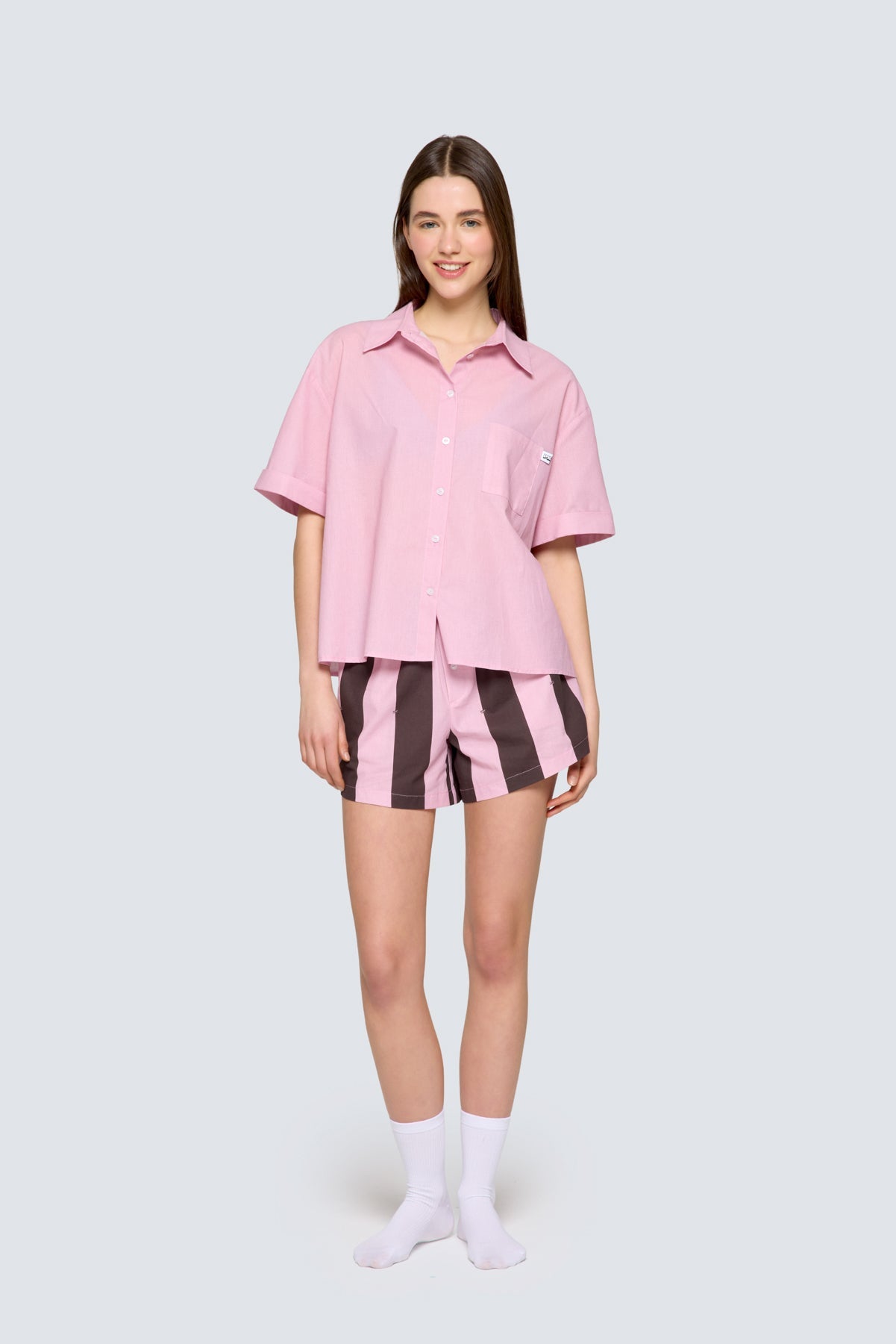 Kadın Pijama Üstü - Pink & Ganache