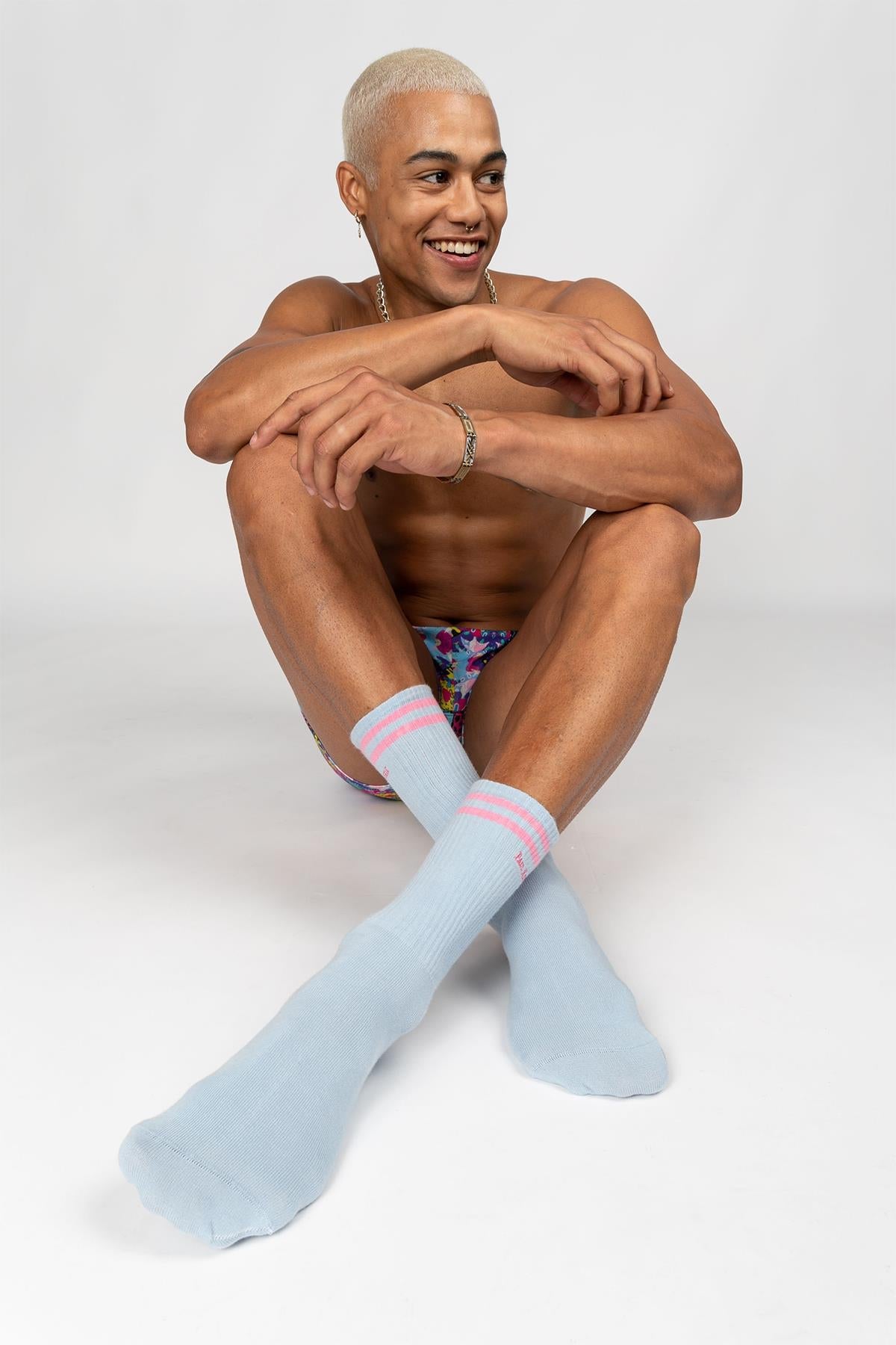 Paul Kenzie-Motley Socks Unisex Nakışlı Uzun Tenis Çorap Rainbow 3-Çorap-6-Milagron.com