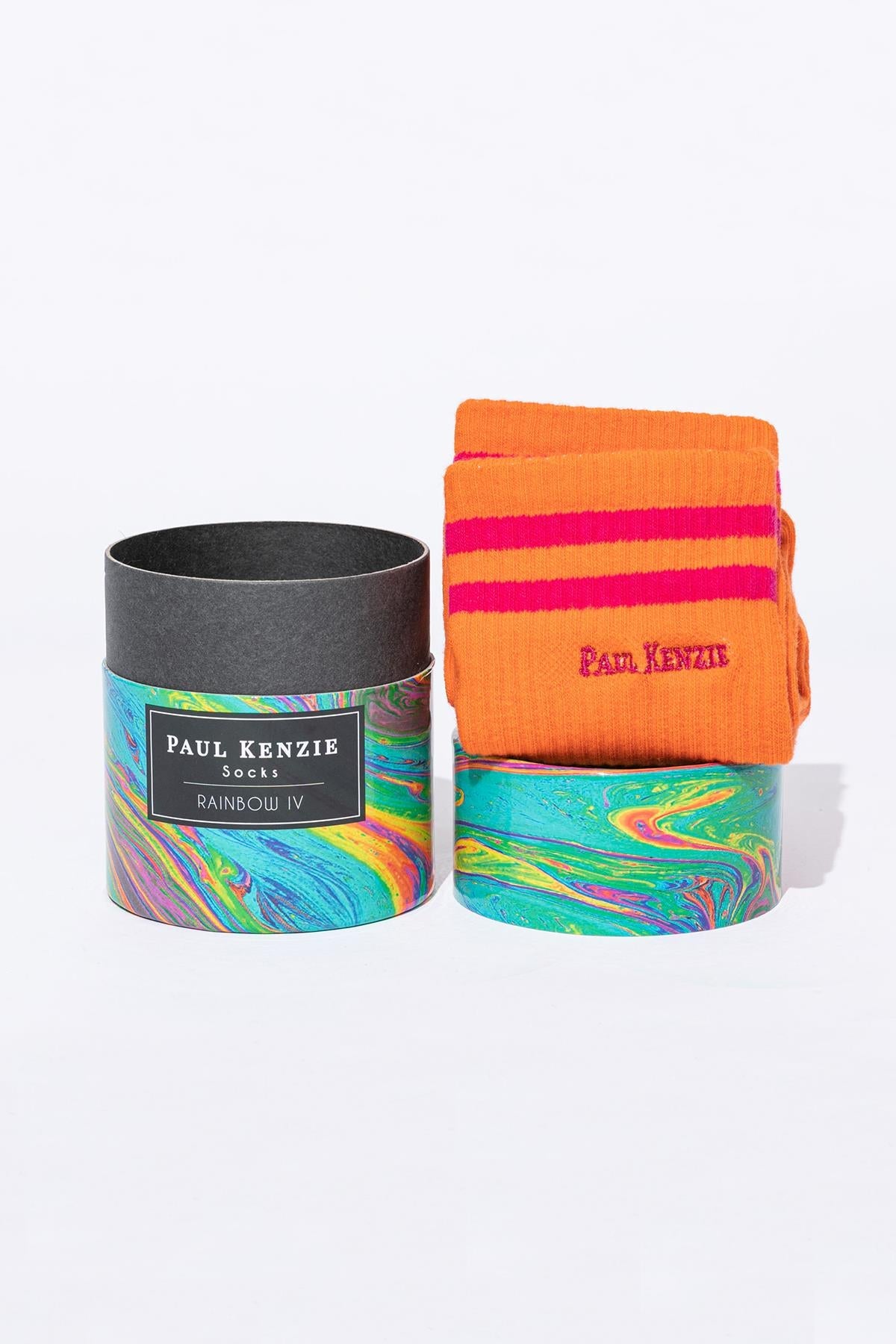 Paul Kenzie-Motley Socks Unisex Nakışlı Uzun Tenis Çorap Rainbow 4-Çorap-1-Milagron.com