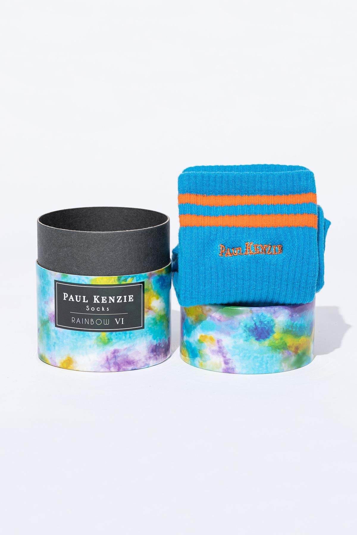 Paul Kenzie-Motley Socks Unisex Nakışlı Uzun Tenis Çorap Rainbow 6-Çorap-1-Milagron.com