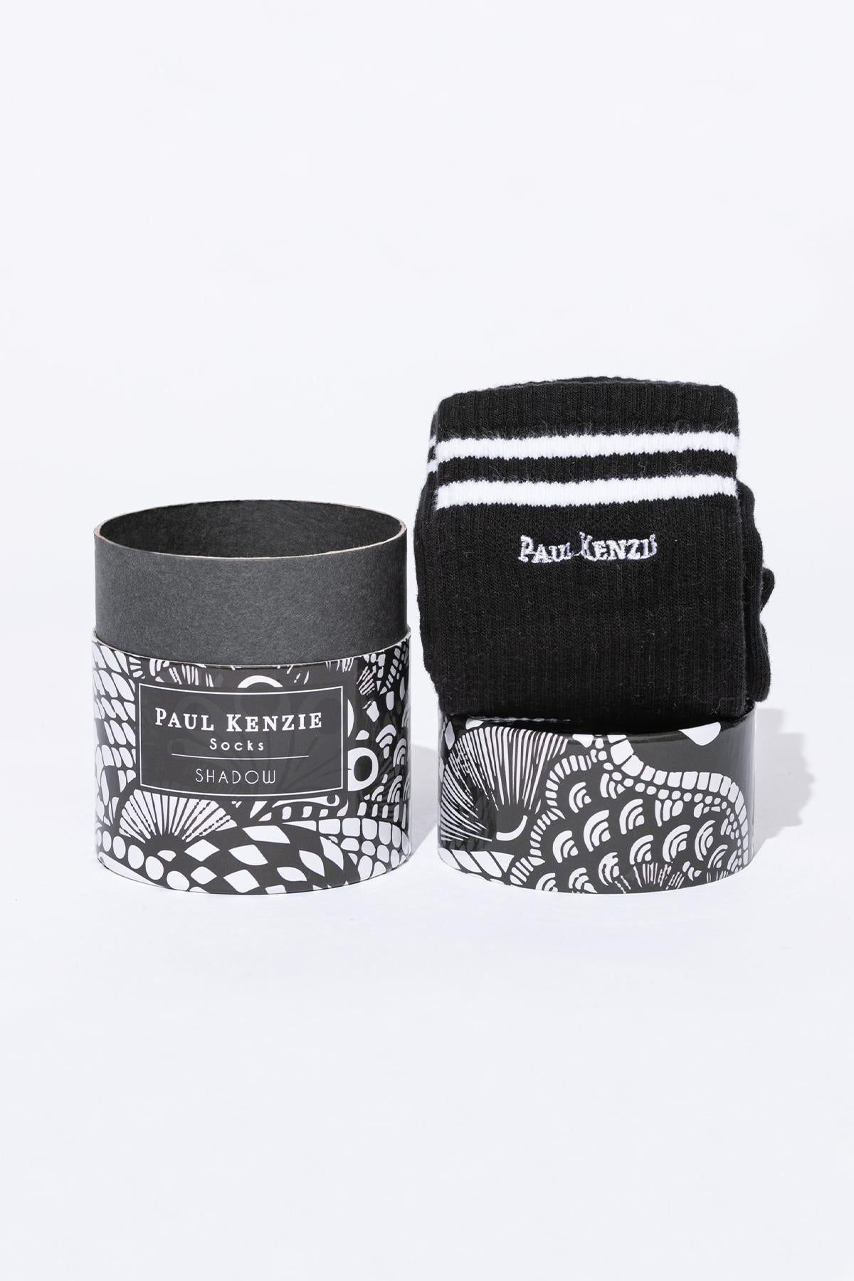 Paul Kenzie-Motley Socks Unisex Nakışlı Uzun Tenis Çorap Shadow-Çorap-1-Milagron.com