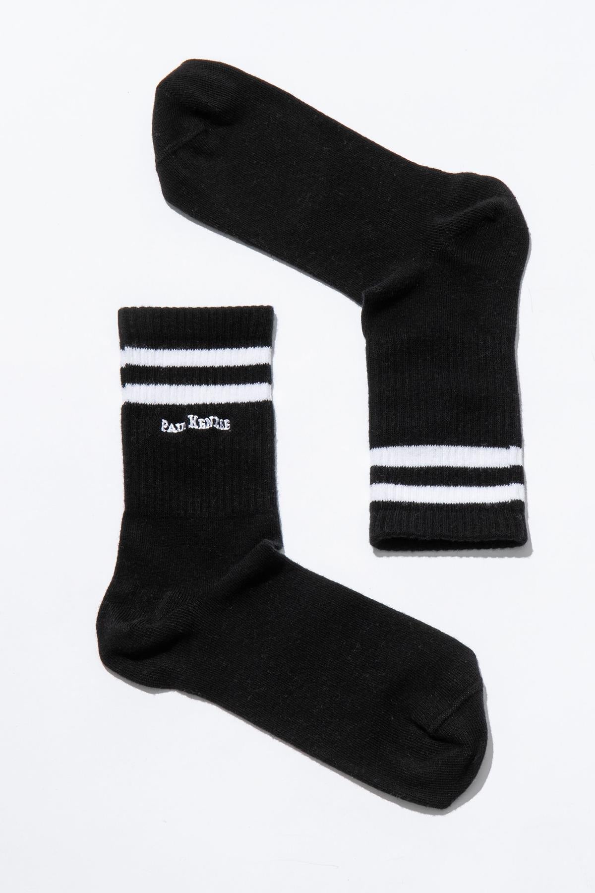Paul Kenzie-Motley Socks Unisex Nakışlı Uzun Tenis Çorap Shadow-Çorap-2-Milagron.com
