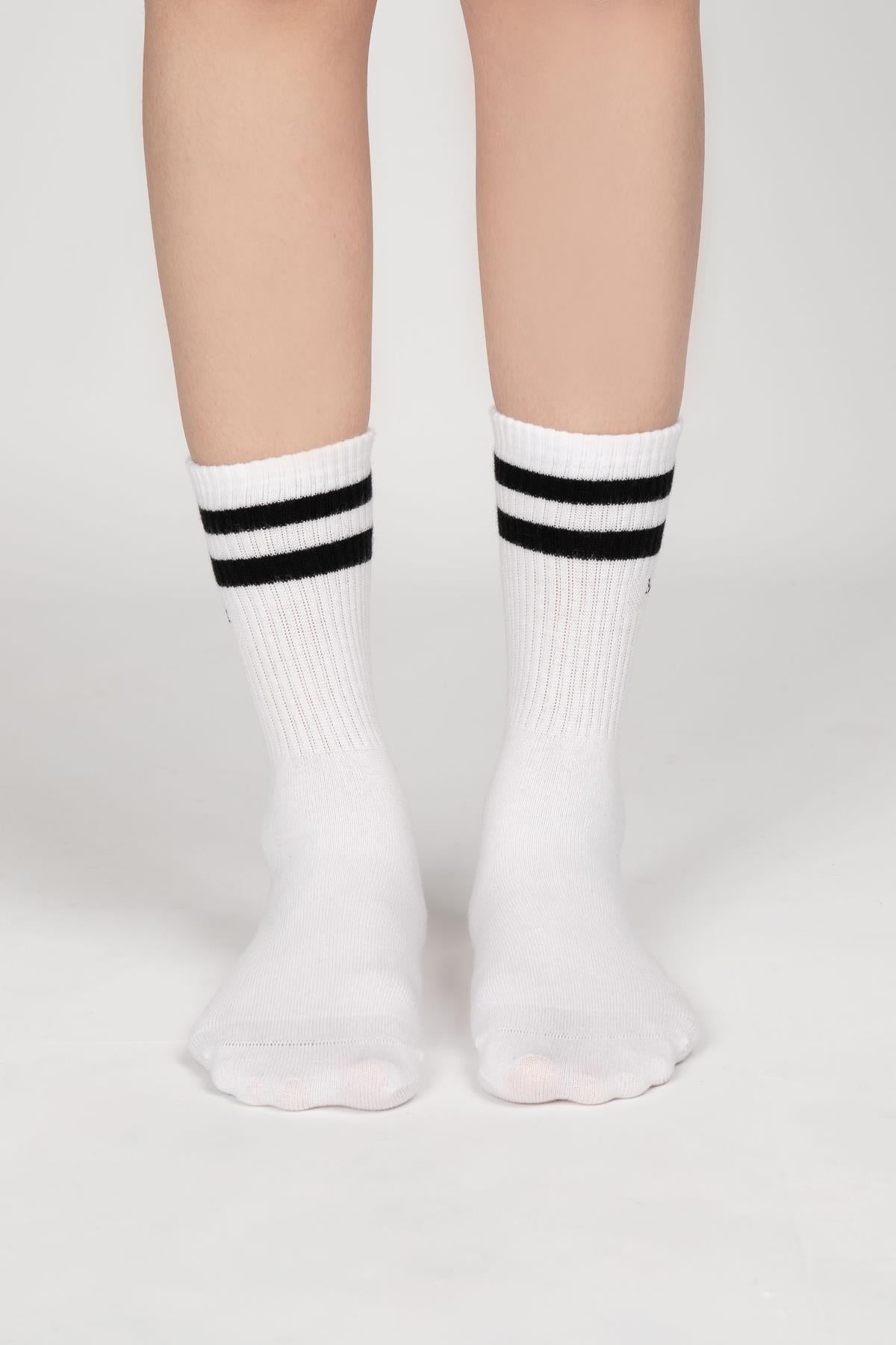 Paul Kenzie-Motley Socks Unisex Nakışlı Uzun Tenis Çorap Zebra-Çorap-3-Milagron.com