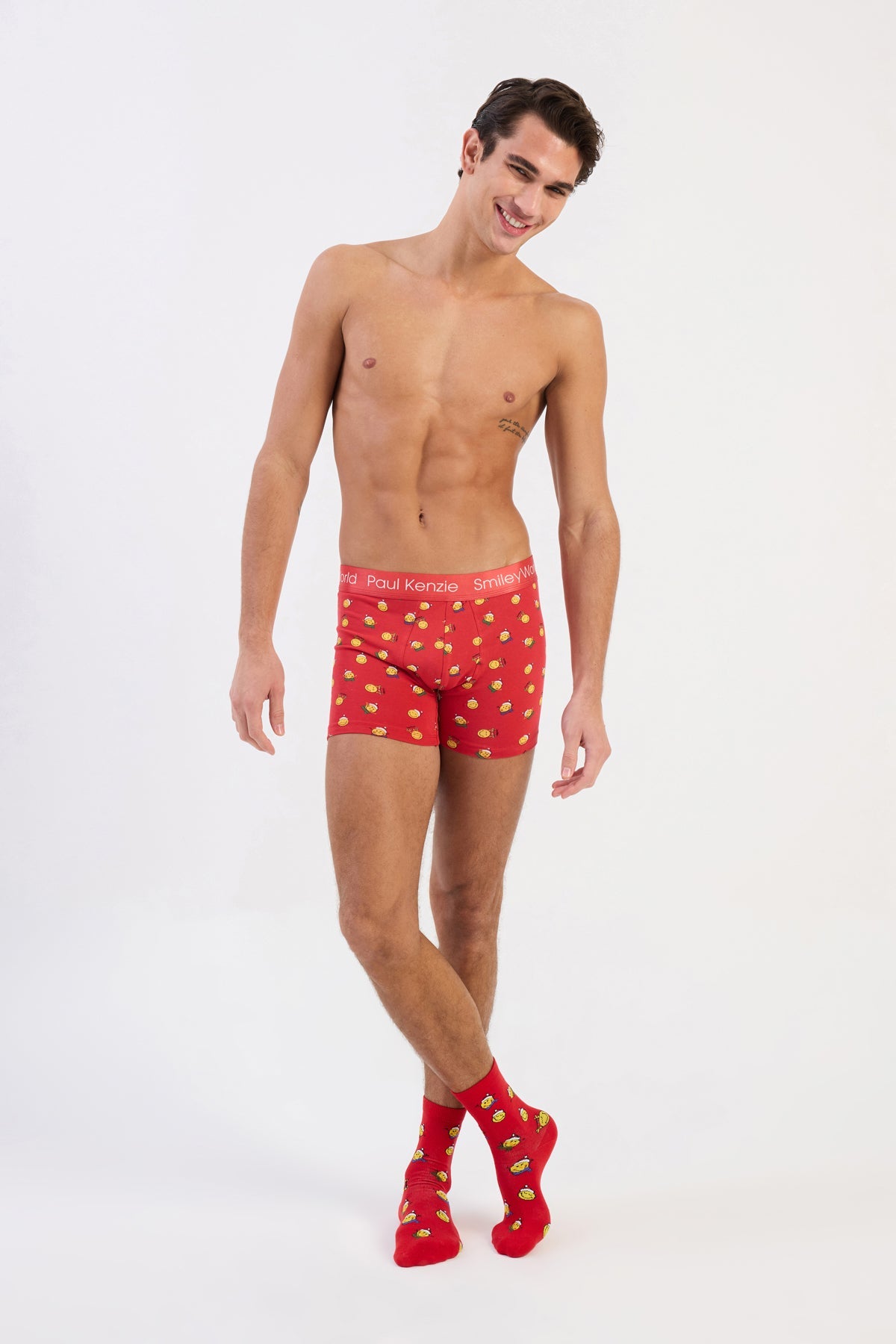 Paul Kenzie-Paul Kenzie | Smiley World Christmas Collection Erkek Boxer 5-Boxer-4-Milagron.com