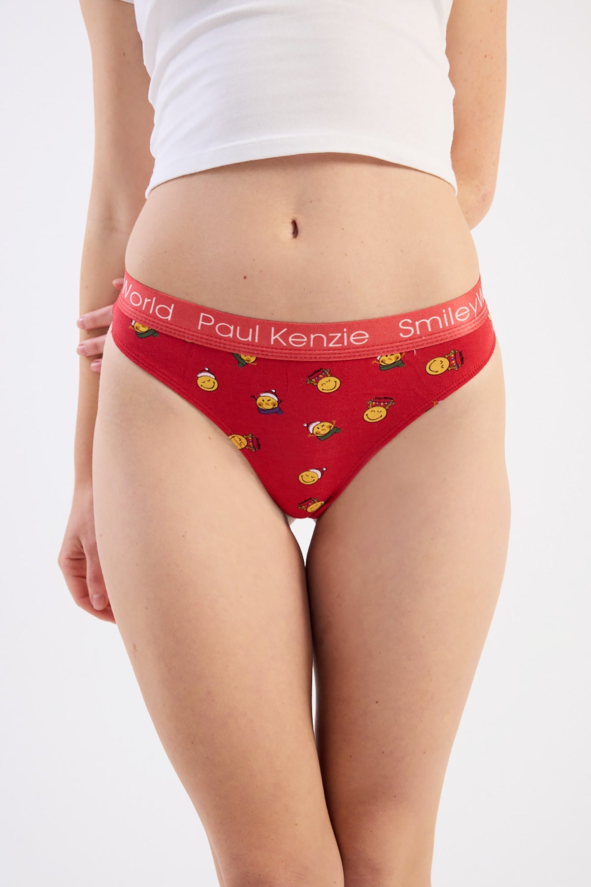 Paul Kenzie-Paul Kenzie | Smiley World Christmas Collection Kadın String Külot 5-String-5-Milagron.com