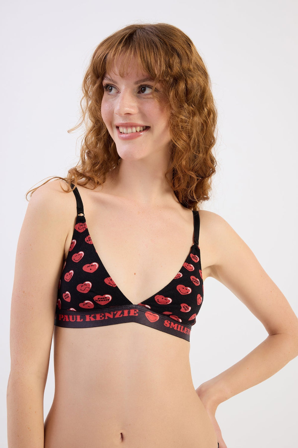 Paul Kenzie-Paul Kenzie | Smiley World Triangle Spor Bralet 1-Bralet-4-Milagron.com
