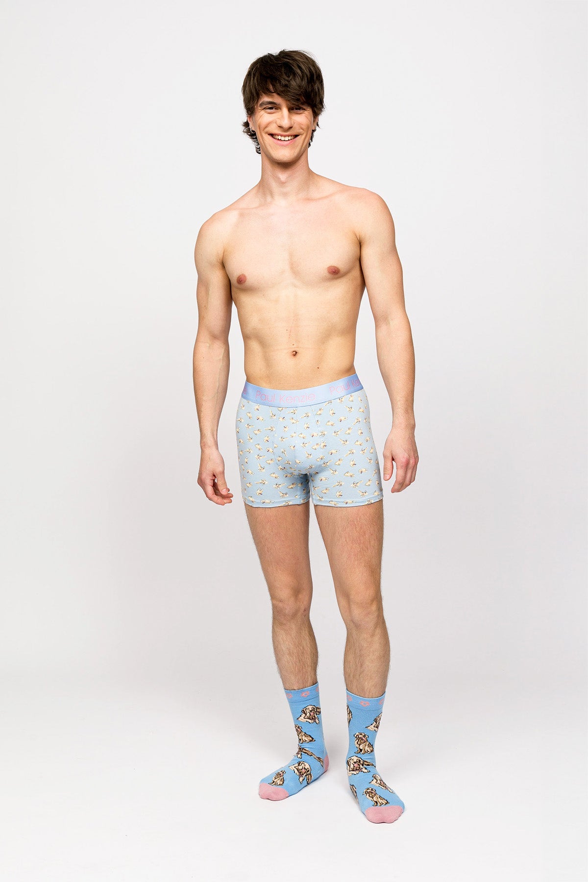 Paul Kenzie-Paul Kenzie X Kurtaran Ev Desenli Erkek Boxer Poppy-Boxer-3-Milagron.com