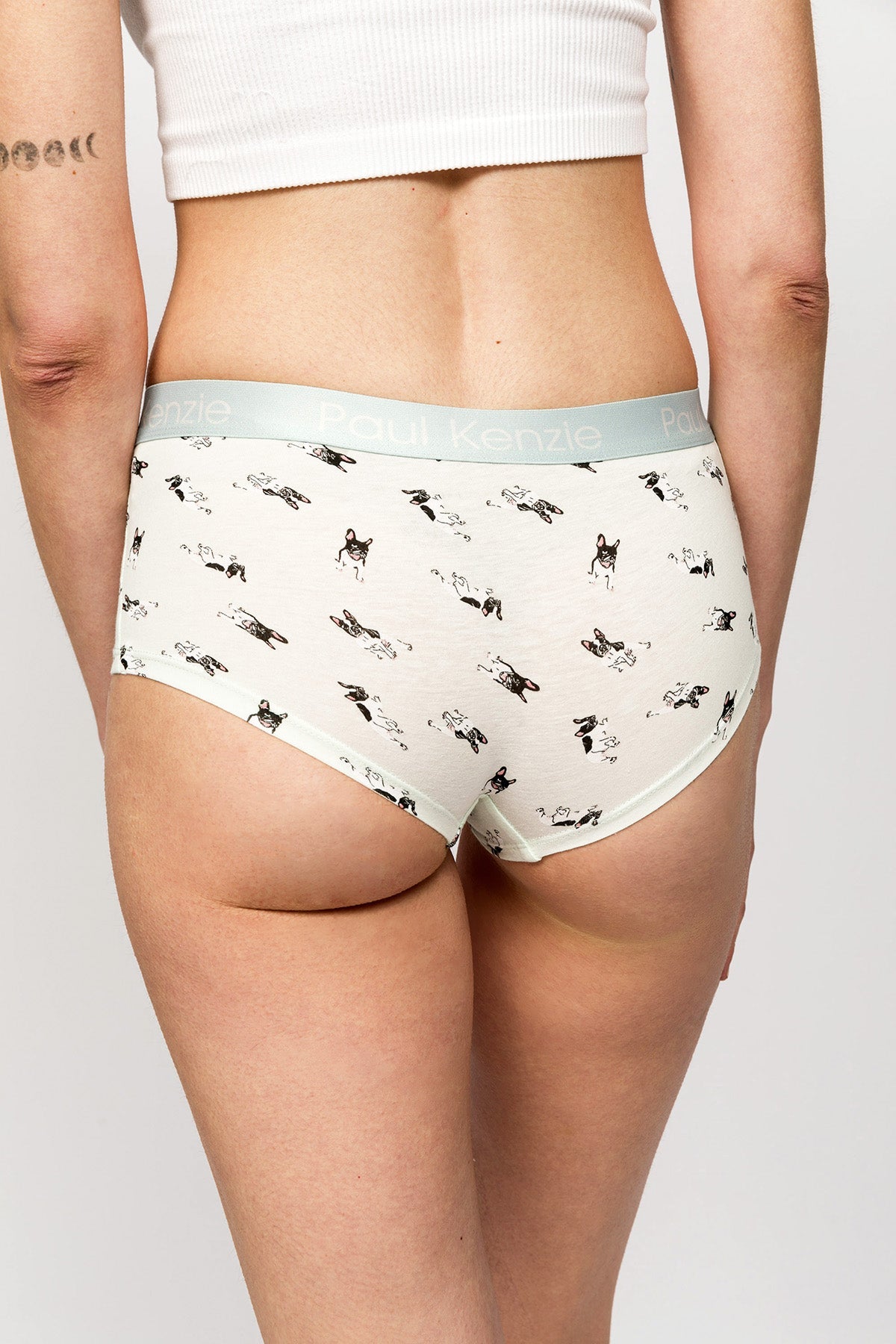 Paul Kenzie-Paul Kenzie X Kurtaran Ev Desenli Kadın Boyshort Külot Frenchie-Boyshort Külot-6-Milagron.com