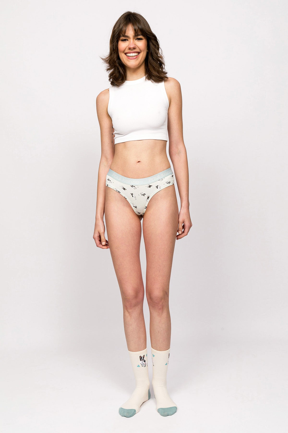 Paul Kenzie-Paul Kenzie X Kurtaran Ev Desenli Kadın Cheeky Külot Frenchie-Cheeky Külot-3-Milagron.com