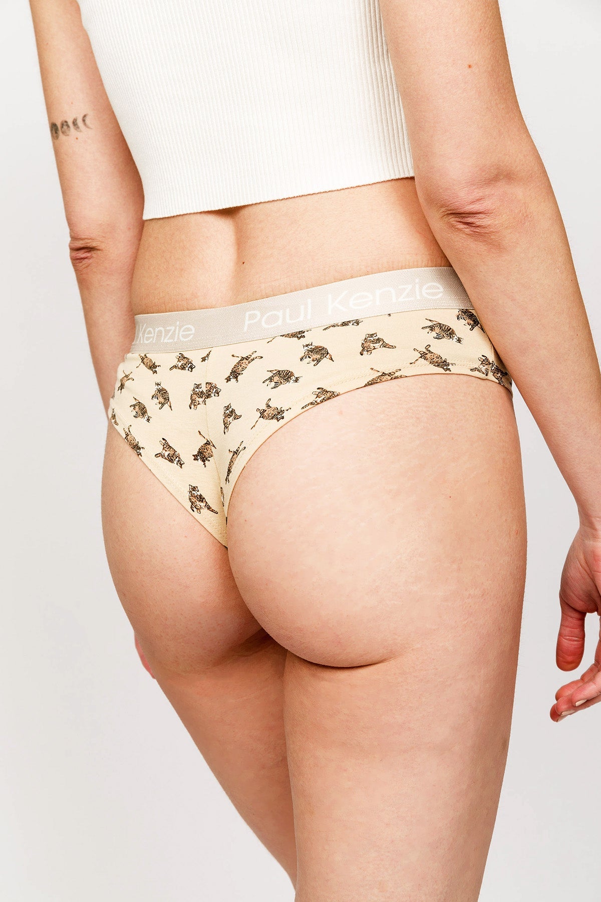 Paul Kenzie-Paul Kenzie X Kurtaran Ev Desenli Kadın Cheeky Külot Tombili-Cheeky Külot-6-Milagron.com