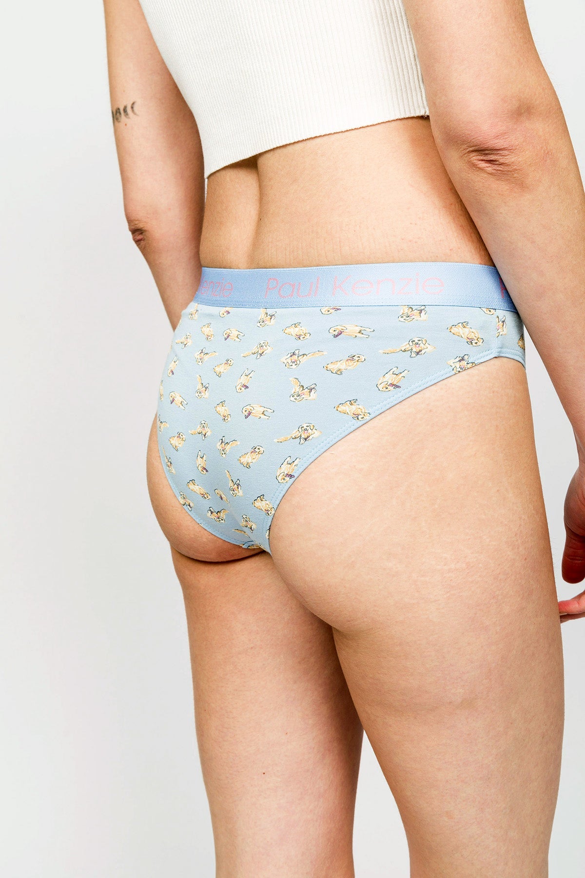 Paul Kenzie-Paul Kenzie X Kurtaran Ev Desenli Kadın Slip Külot Poppy-Slip Külot-6-Milagron.com