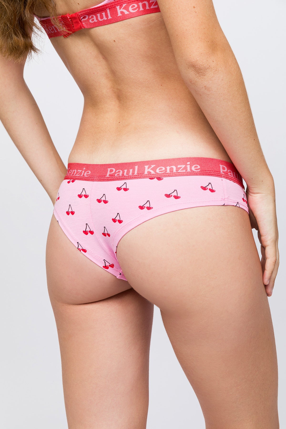 Paul Kenzie-SORUNLU - Valentine Collection Kadın Cheeky Külot Cherries On Top-Cheeky Külot-7-Milagron.com