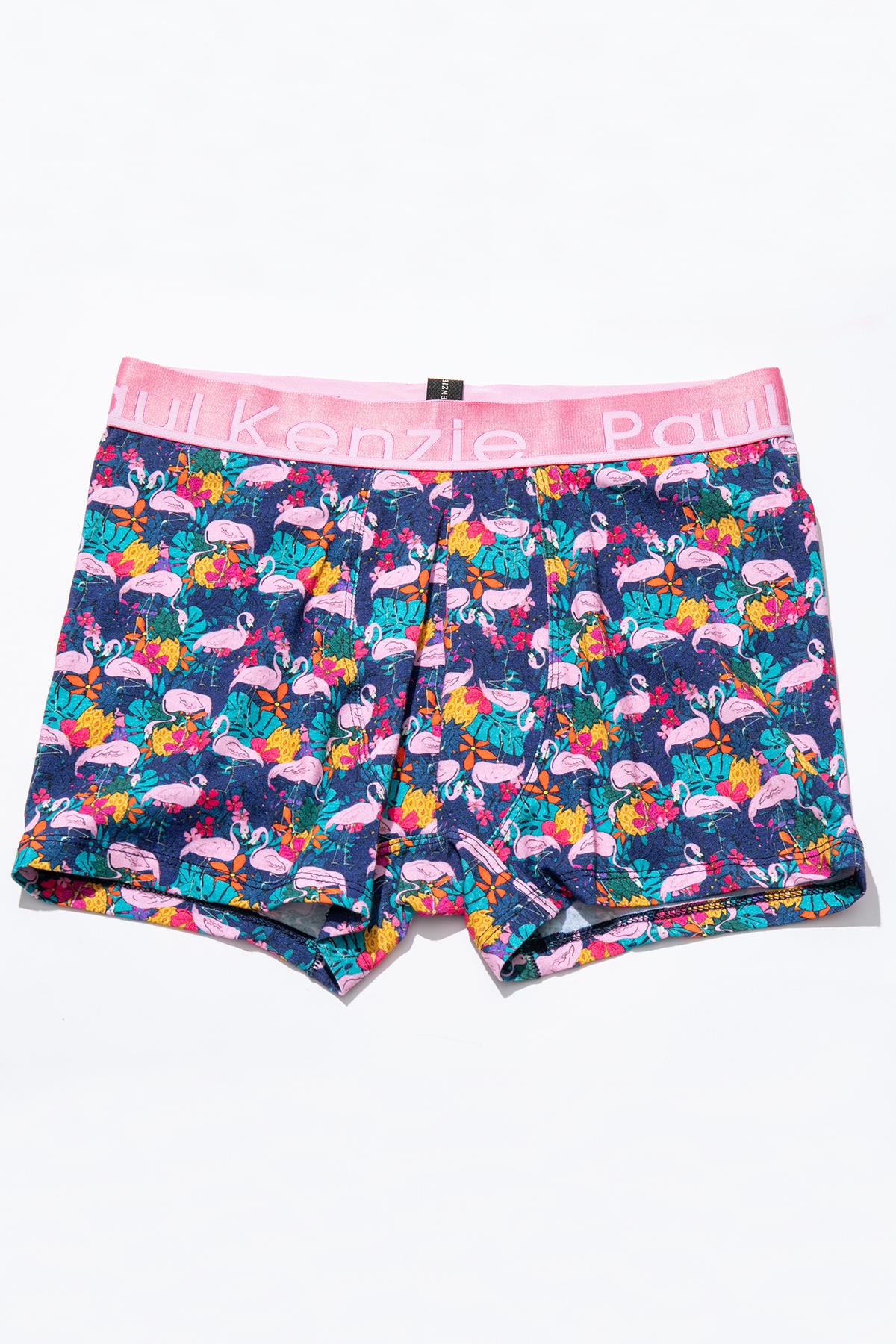 Paul Kenzie-Unique Effect Desenli Erkek Boxer Flamingo-Boxer-2-Milagron.com