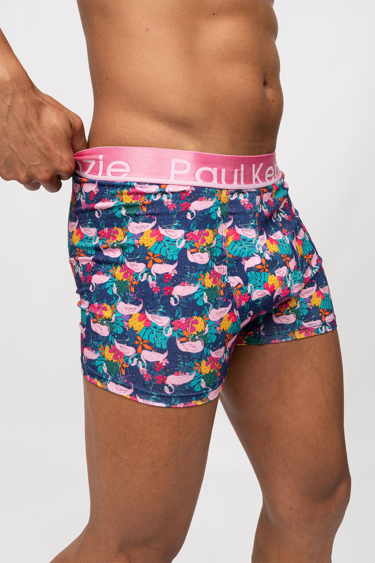 Paul Kenzie-Unique Effect Desenli Erkek Boxer Flamingo-Boxer-4-Milagron.com
