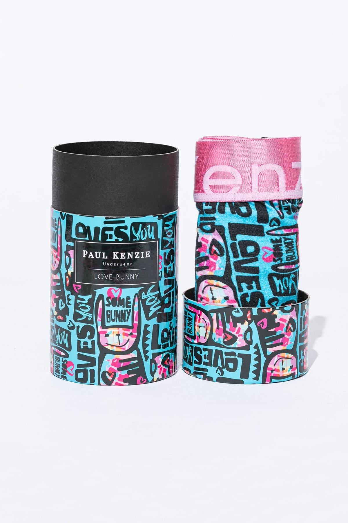 Paul Kenzie-Unique Effect Desenli Erkek Boxer Love Bunny-Boxer-1-Milagron.com