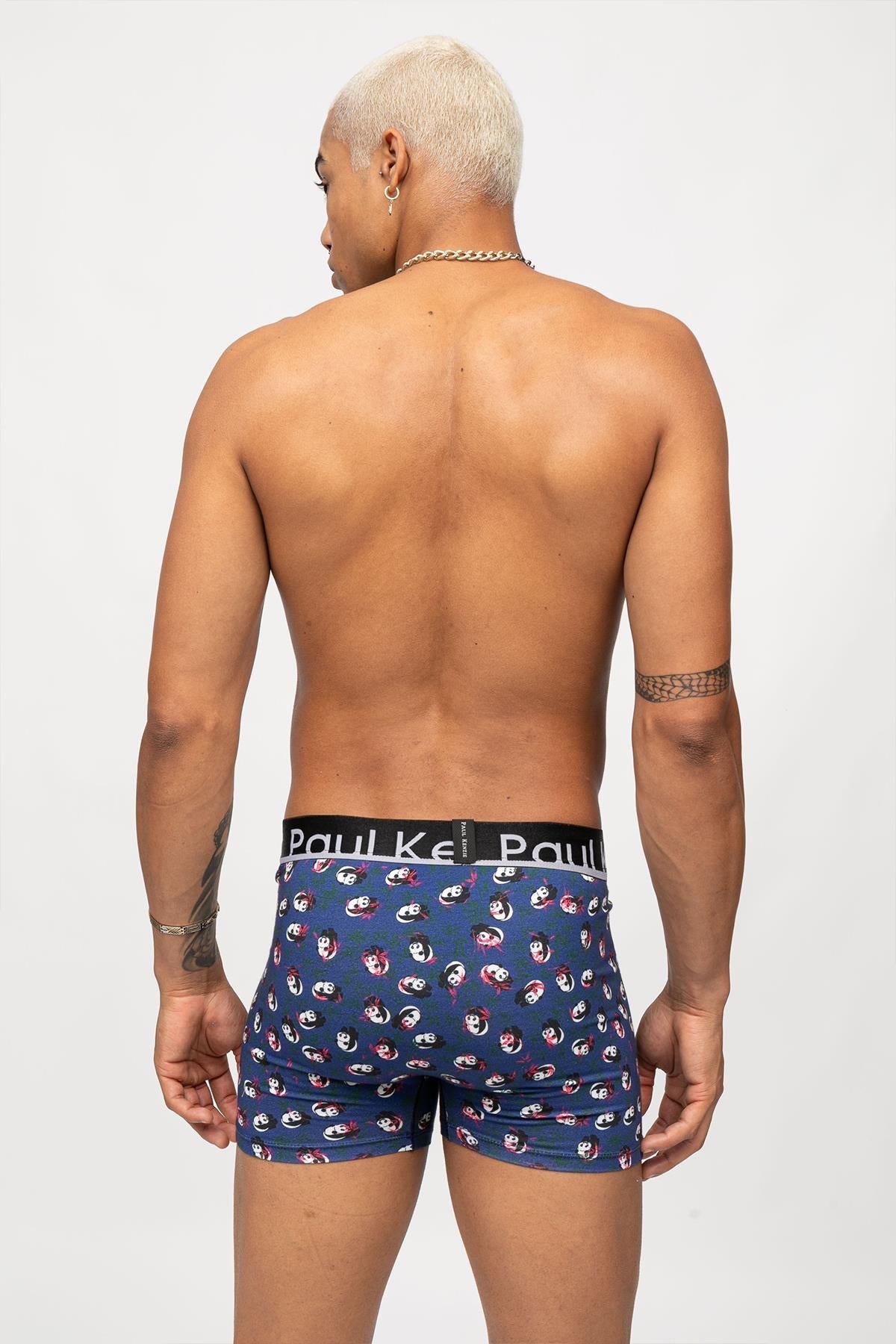Paul Kenzie-Unique Effect Desenli Erkek Boxer Panda-Boxer-5-Milagron.com
