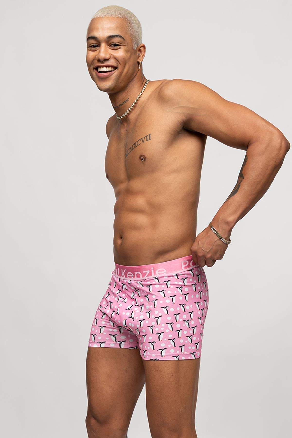 Paul Kenzie-Unique Effect Desenli Erkek Boxer Penguin-Boxer-3-Milagron.com