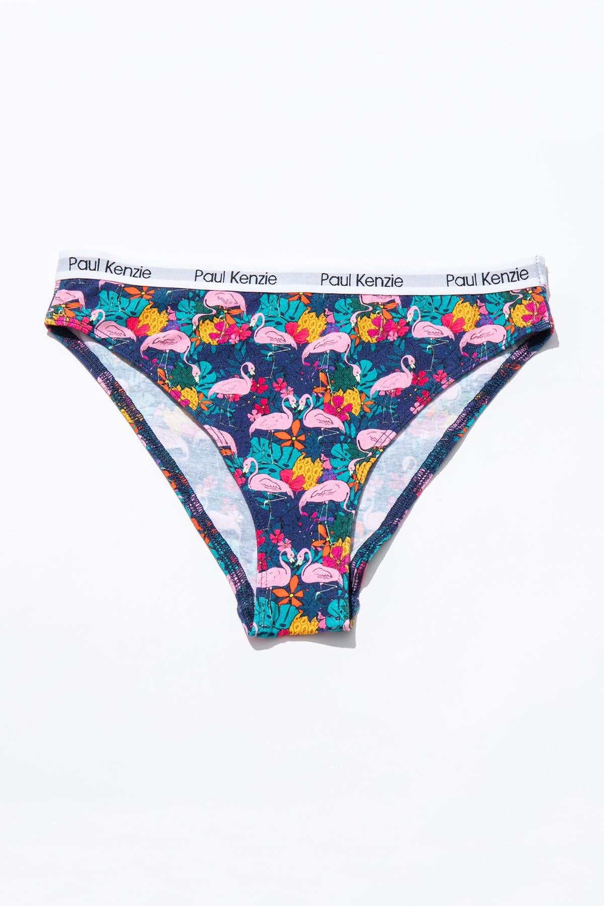 Paul Kenzie-Unique Effect Desenli Kadın Slip Külot Flamingo-Slip Külot-1-Milagron.com