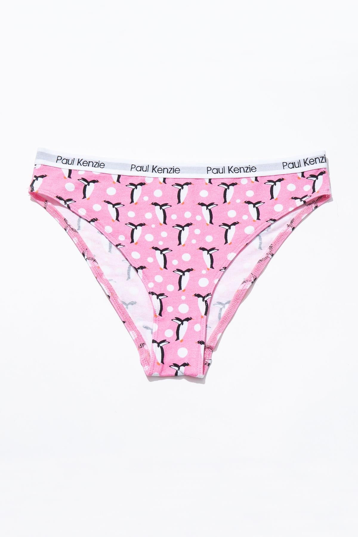 Paul Kenzie-Unique Effect Desenli Kadın Slip Külot Penguin-Slip Külot-1-Milagron.com
