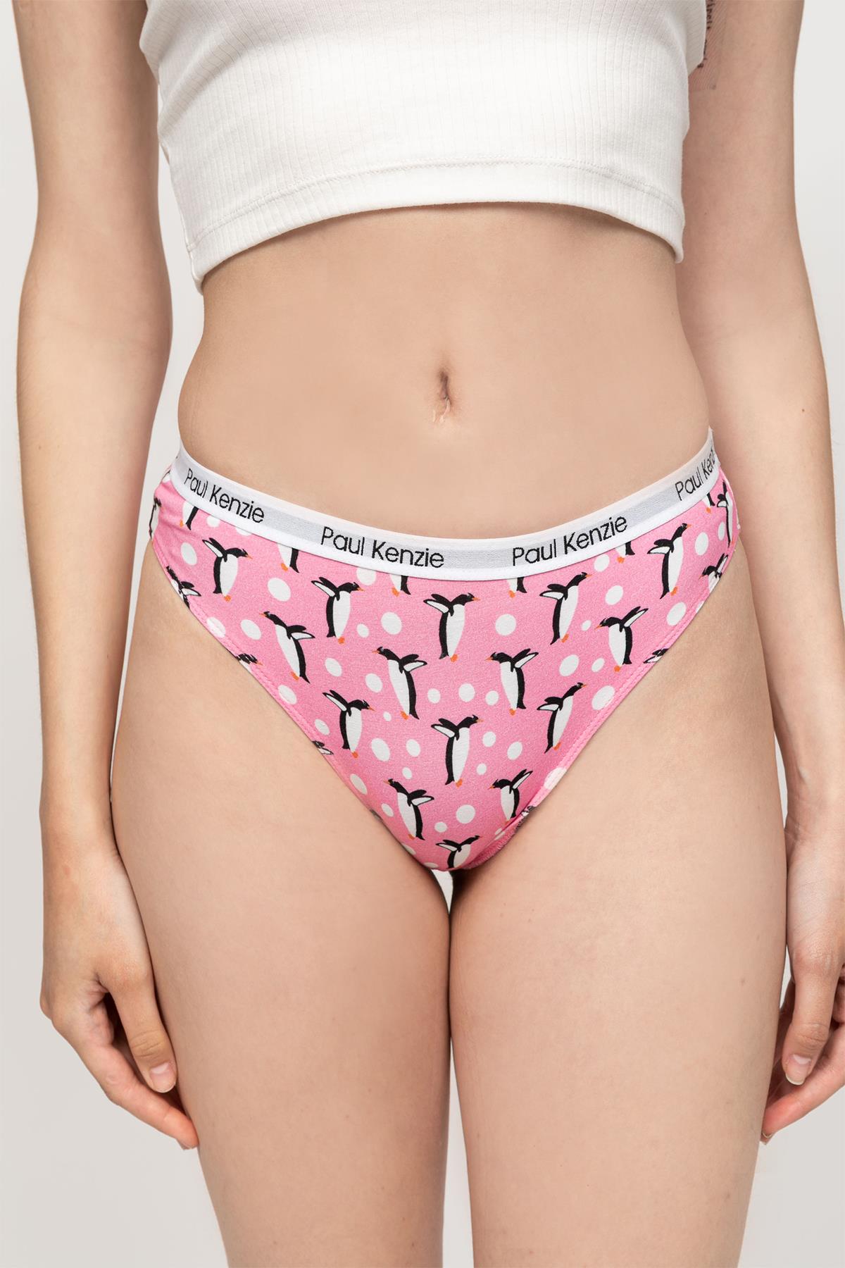 Paul Kenzie-Unique Effect Desenli Kadın Slip Külot Penguin-Slip Külot-4-Milagron.com