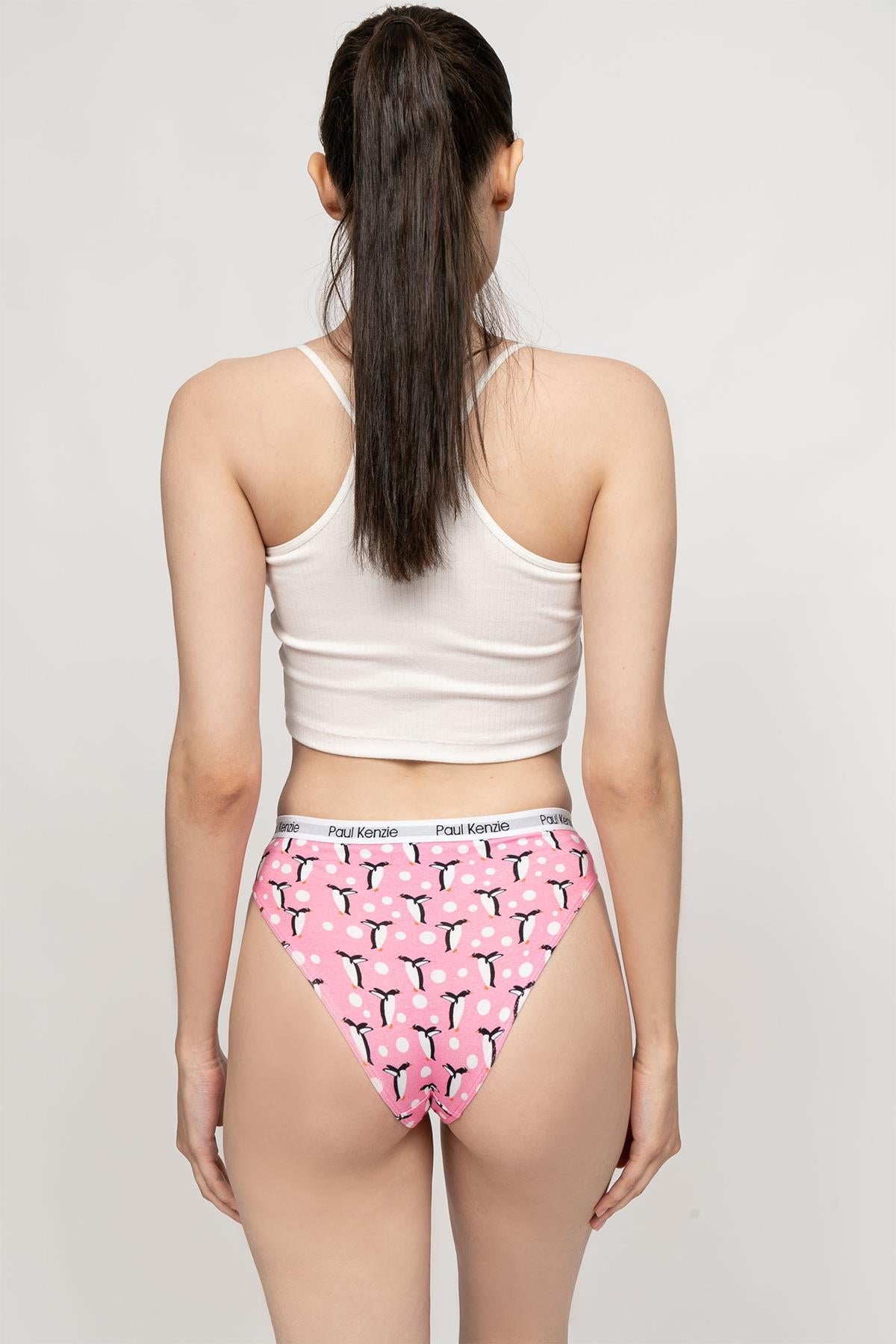 Paul Kenzie-Unique Effect Desenli Kadın Slip Külot Penguin-Slip Külot-5-Milagron.com