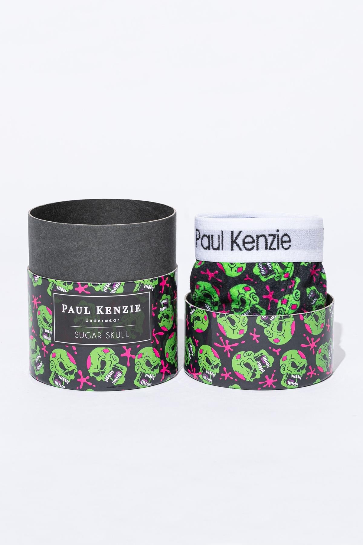 Paul Kenzie-Unique Effect Desenli Kadın Slip Külot Sugar Skull-Slip Külot-2-Milagron.com