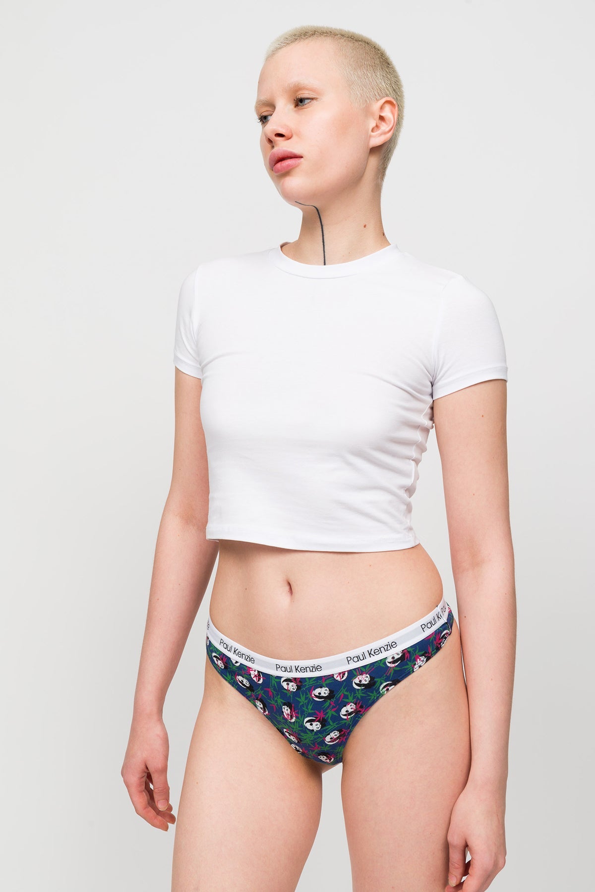 Paul Kenzie-Unique Effect Desenli Kadın String Külot Panda-String-3-Milagron.com