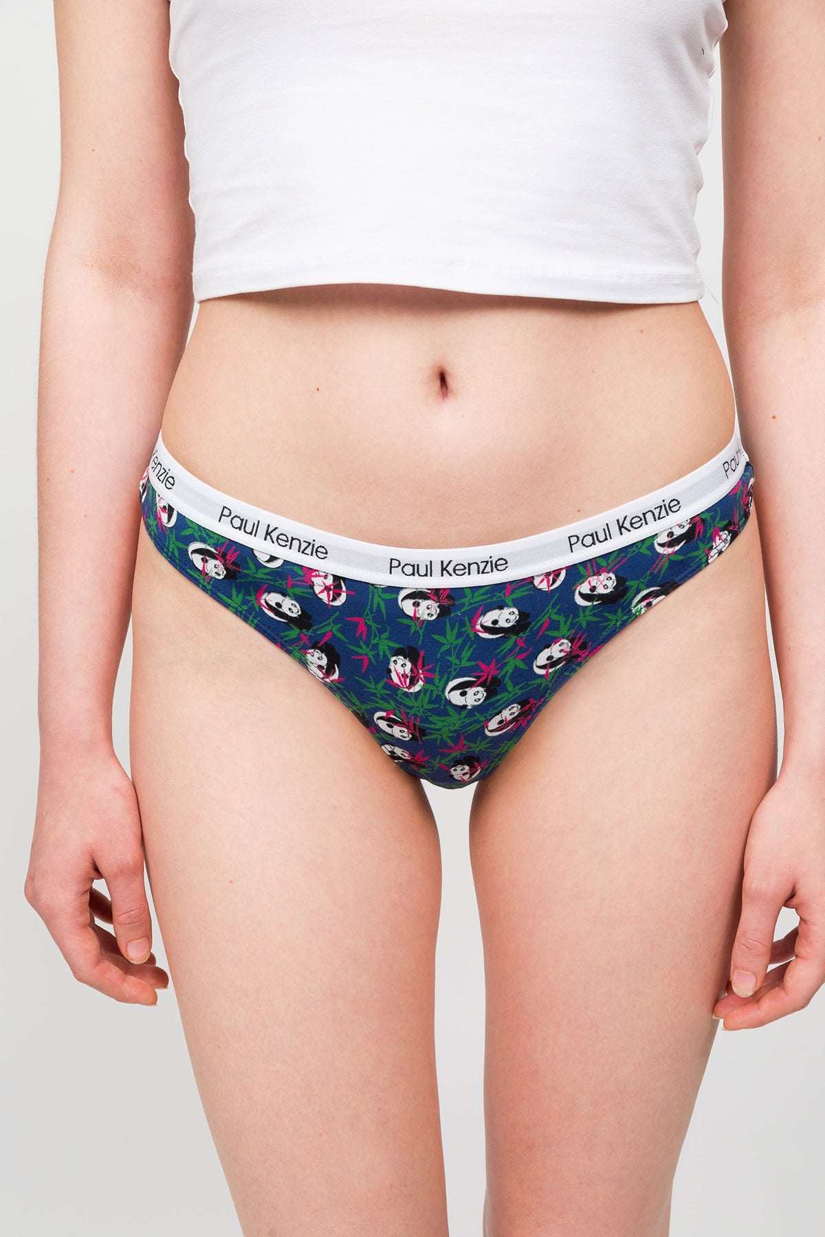 Paul Kenzie-Unique Effect Desenli Kadın String Külot Panda-String-4-Milagron.com