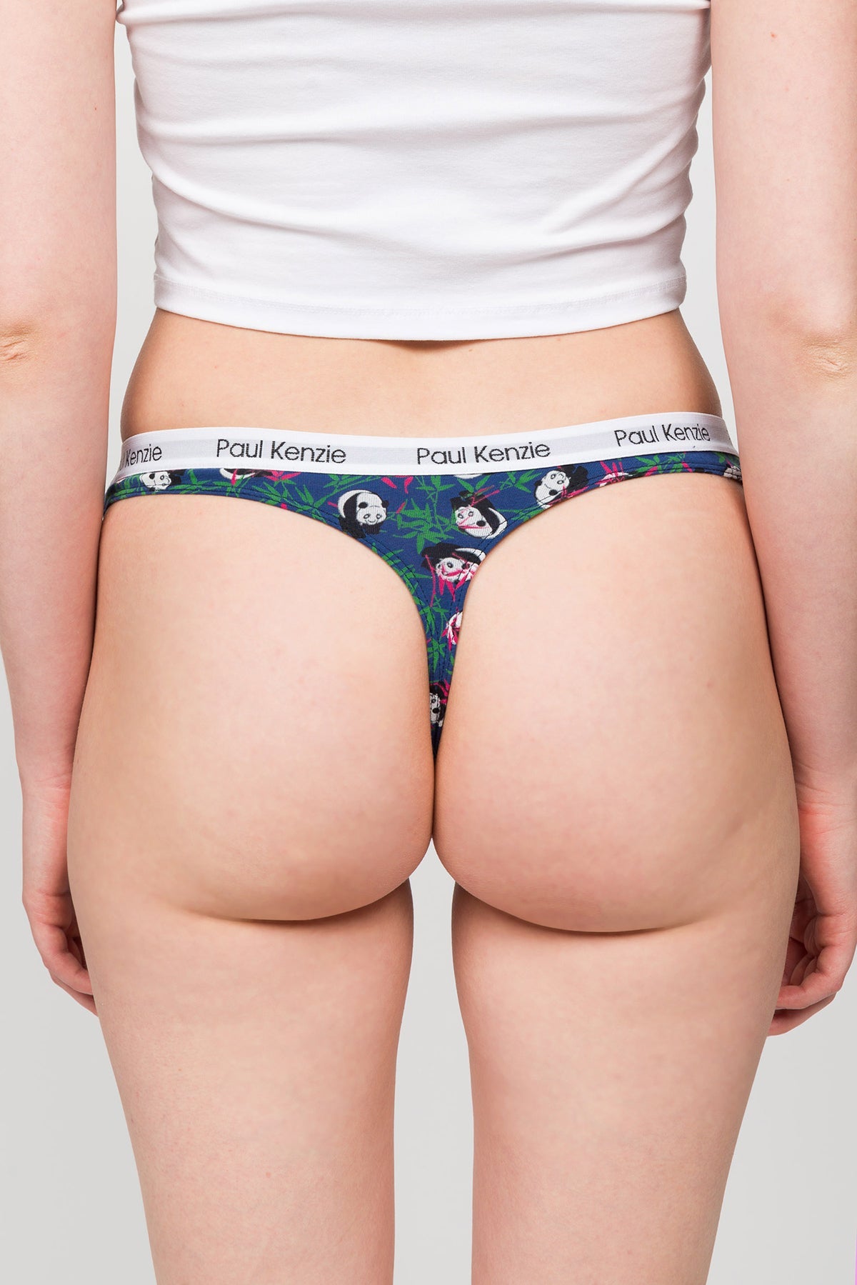 Paul Kenzie-Unique Effect Desenli Kadın String Külot Panda-String-5-Milagron.com