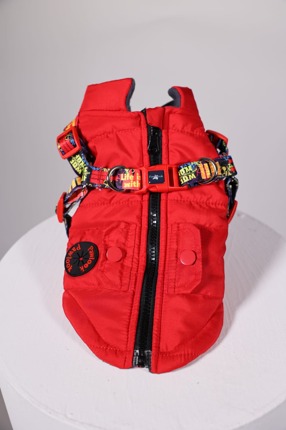 Pawlook-Pawlook, Göğüs Tasmalı, Köpek Montu, Köpek Yağmurluğu, Siyah-Köpek-3-Milagron.com