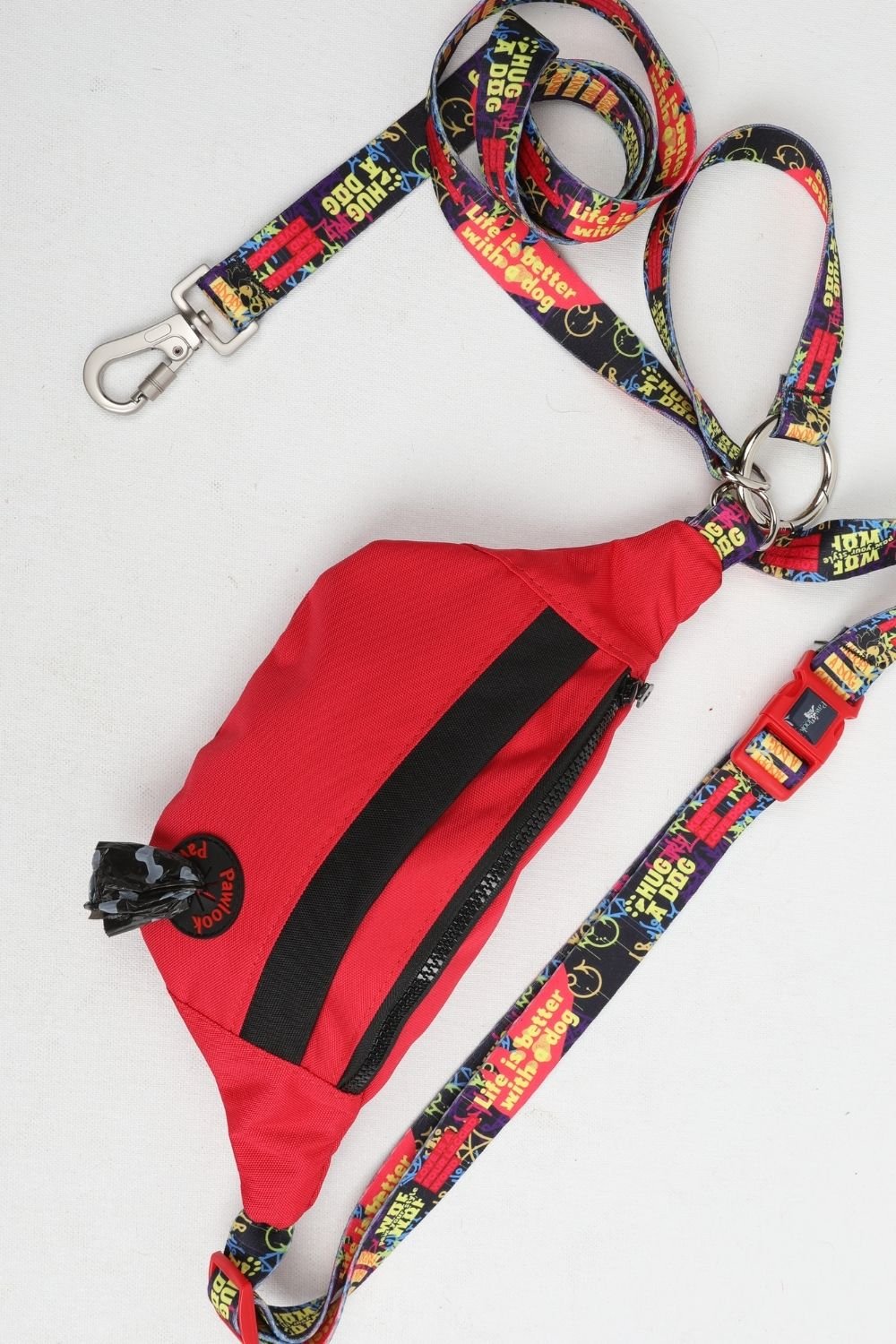 Pawlook-Pawlook, Kırmızı, Handsfree, Gezdirme Tasması, Eller Serbest, Gezdirme Kayışı, Handsfree Tasma-Köpek-4-Milagron.com
