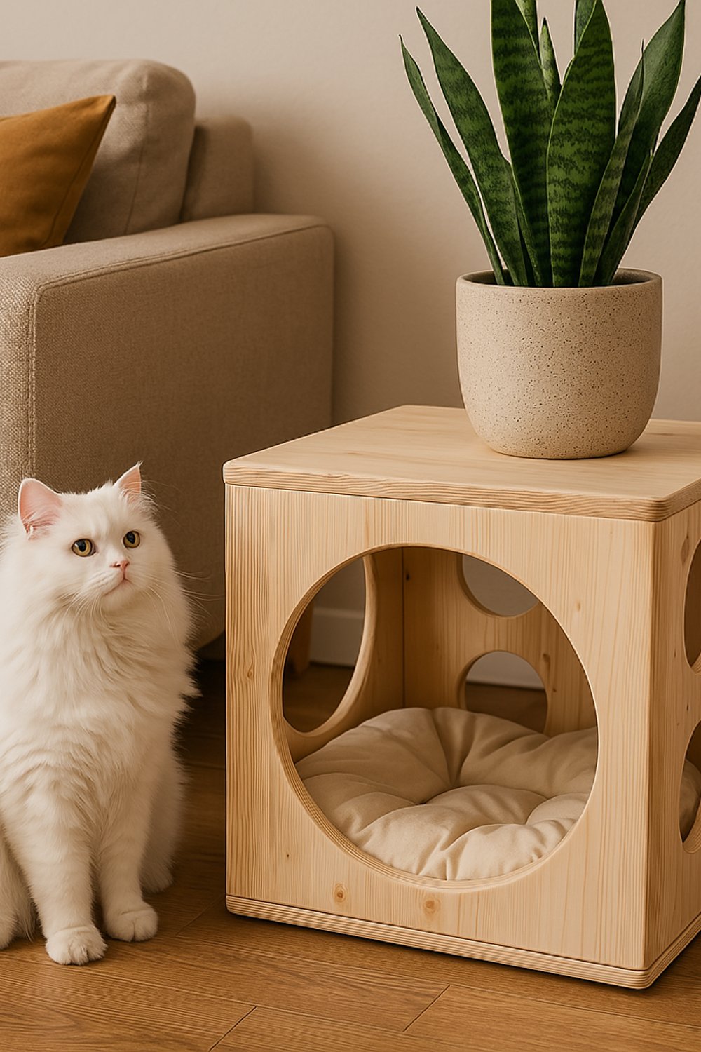 Pawy-Meowbox Kedi Yatağı-Kedi-1-Milagron.com