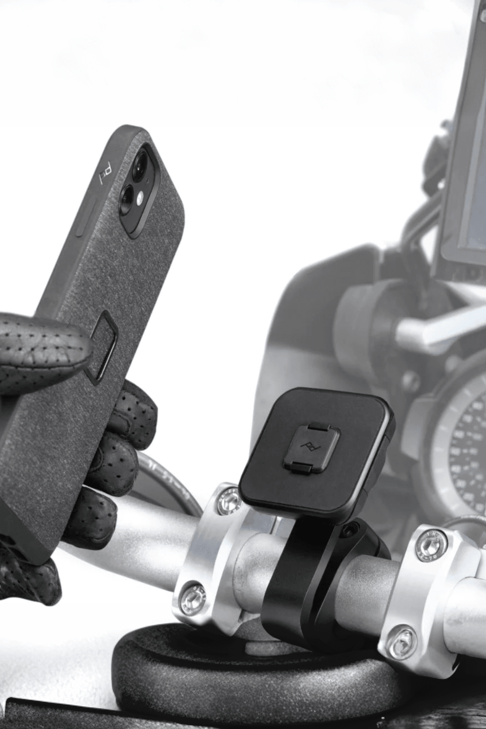 Peakdesign-Motorcycle Bar Mount / M-MM-AB-BK-1-Telefon Tutucu-2-Milagron.com