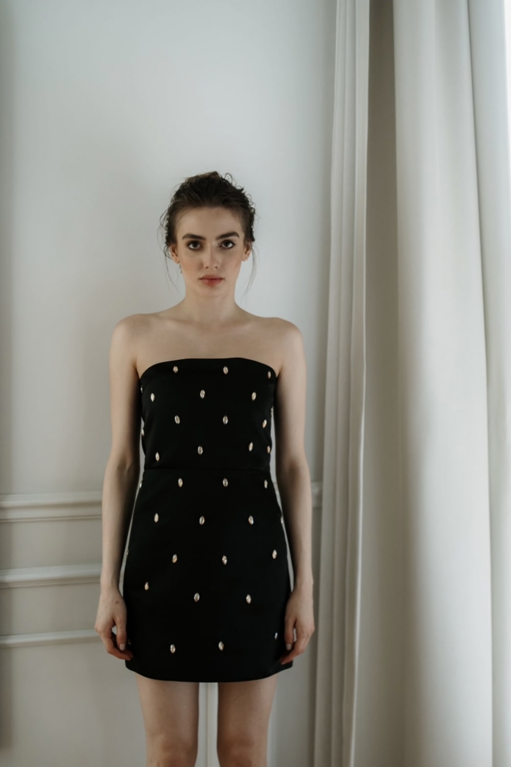 Pelia-Andrew Taş İşlemeli Mini Elbise-Elbise-2-Milagron.com